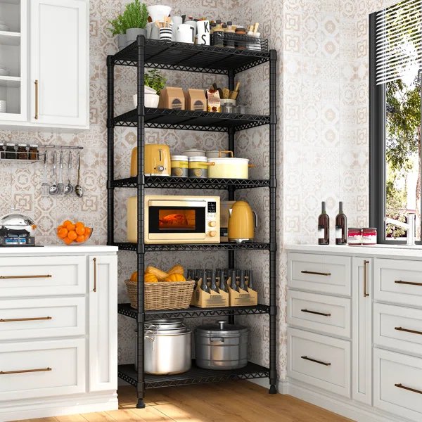 Metal Shelving Unit, 6-tier Adjustable Storage Shelves Rack - Image 3